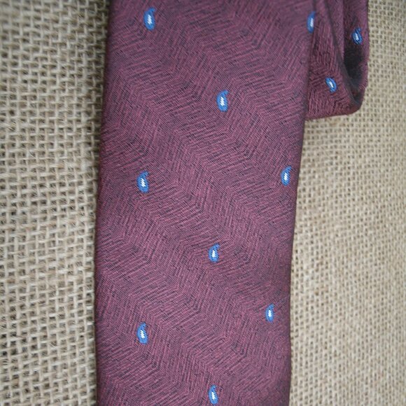 Vintage Jonathan Craig Tiny Paisley Pattern Tie - Picture 10 of 12